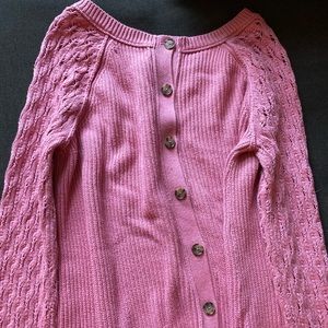 Ann Taylor Loft Pink Knitted Sweater